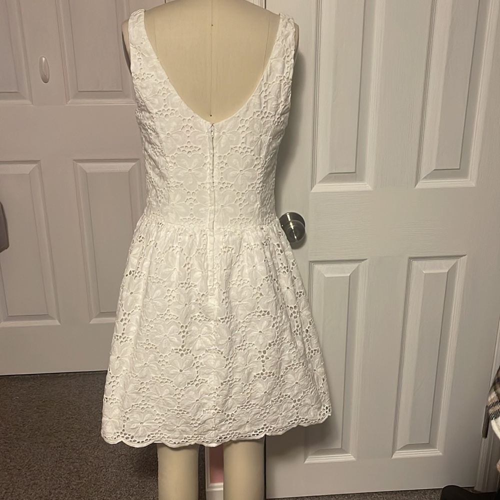 Lilly Pulitzer White Eyelet Sleeveless Dress - Picture 3 of 5